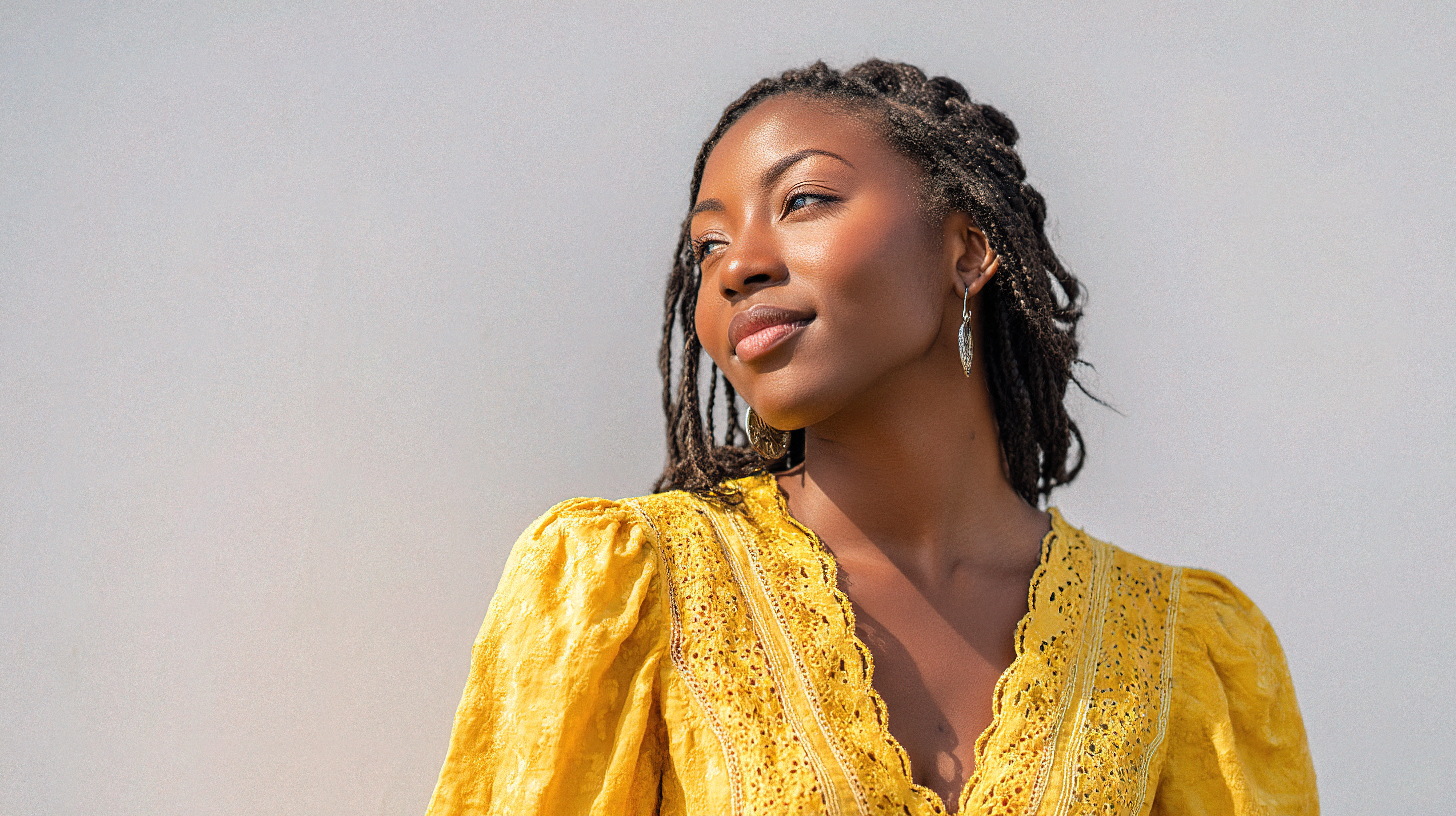 Hair styling portrait